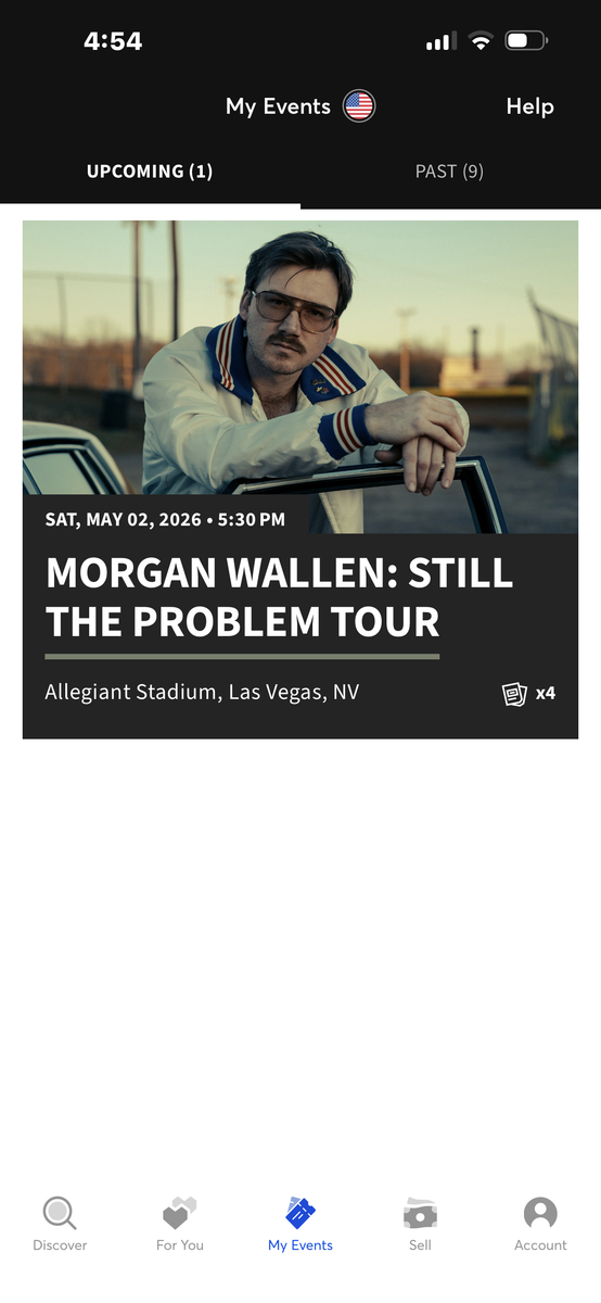 4 Morgan Wallen Concert Tickets for May 2nd 2026