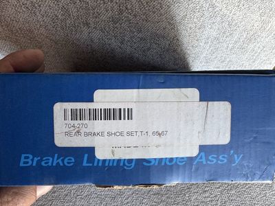 VW Beetle Brake shoes. Rear