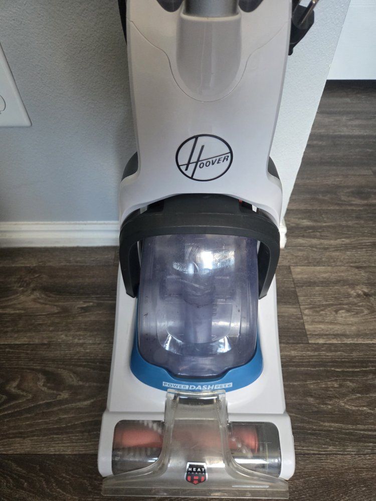 Hoover PowerDash Pet Compact Carpet Cleaner Machine - White/Blue, Lightweight & Powerful