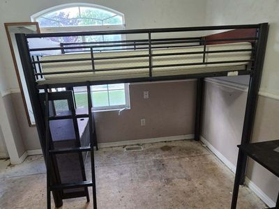 Loft bed with built-in desk