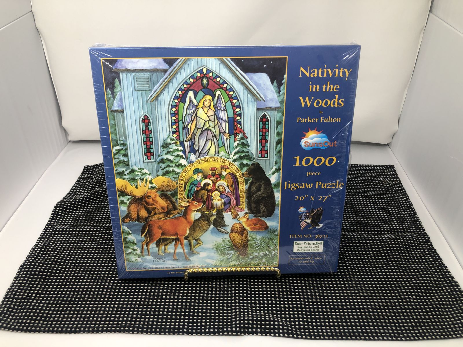 SunsOut "Nativity in the Woods" 1000 Piece Jigsaw Puzzle - Parker Fulton - NEW SEALED