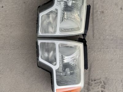 2009-2014 Ford F-150 XLT Headlights - Pair, Good Condition