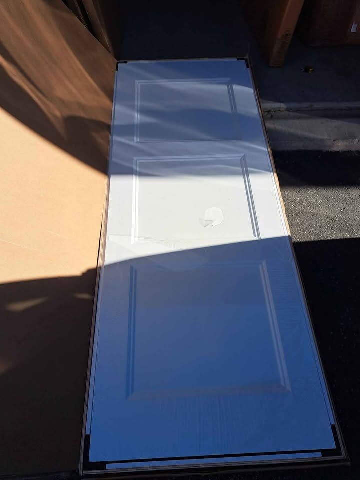 30"x80" White Door with 3 Panels