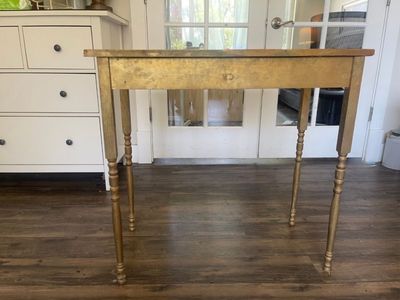 Rustic Cottage Core Golden Table / Desk