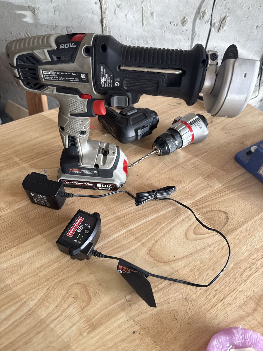 Craftsman Bolt On Drill With Attachments