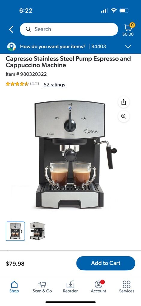NIB-Capresso Stainless Steel Pump Espresso