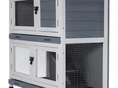 2 Story Solid Wood Rabbit/Bunny Hutch