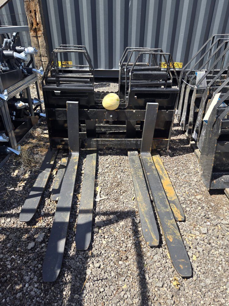NEW AGT  48" Heavy Duty Walk Through Pallet Forks Rated at 6000 lbs. (Skid Steer)