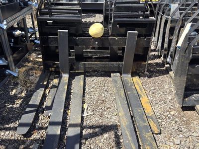NEW AGT 48" Heavy Duty Walk Through Pallet Forks Rated at 6000 lbs. (Skid Steer)