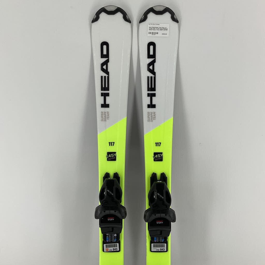 Head Supershape Team Easy w/ Tyrolia JRS 7.5 GW Demo Bindings