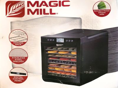 Magic Mill Digital Food Dehydrator with Stainless Steel Shelves
