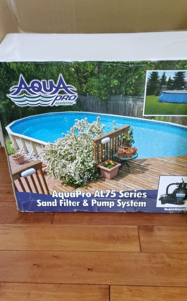 New Pool Aqua Pro Sand Filter Pool system APASFAL7
