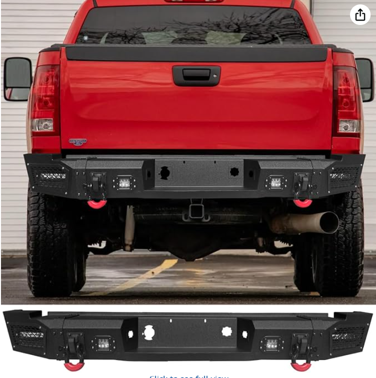 NEW 07-10 Chevy Silverado 2500/3500 HD Heavy Duty Steel Rear Bumper Kit