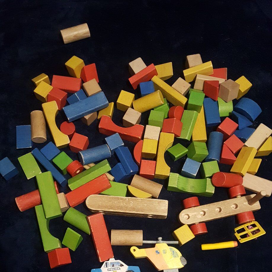 Wooden Building Blocks Set