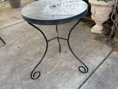 Small Bistro Metal Table Only