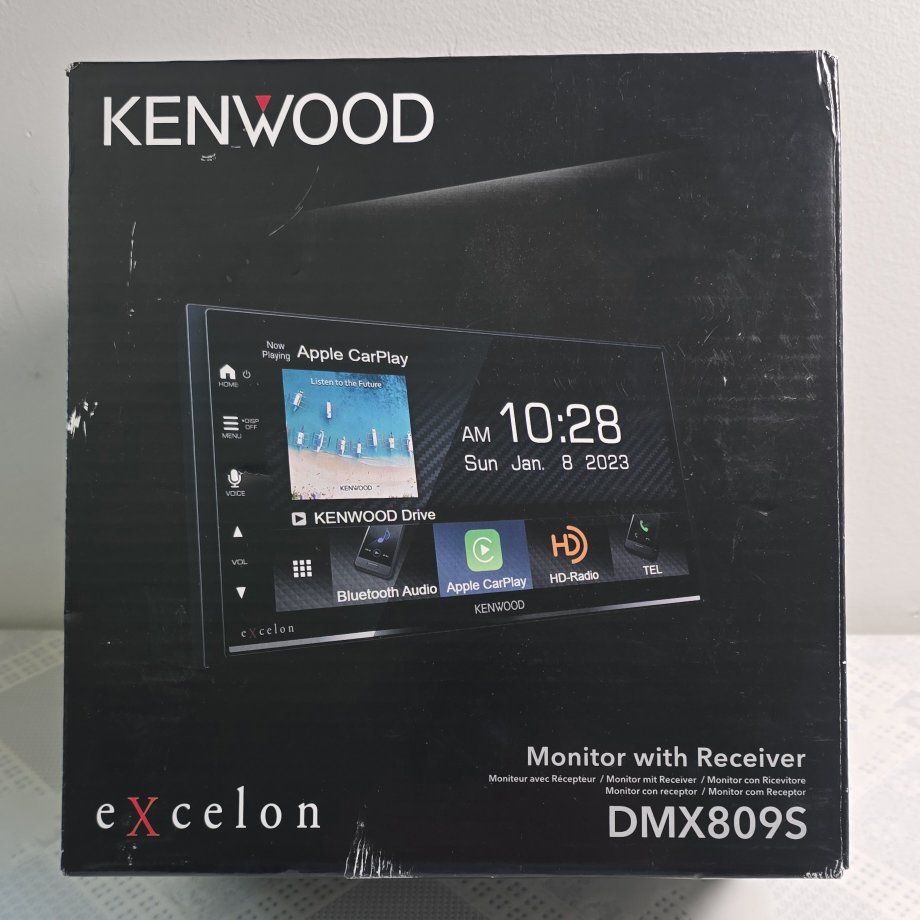 Kenwood DMX809S 6.8" Excelon mechless wireless and wired Apple Carplay and Android Auto
