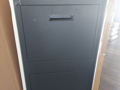 Brand New Large Black Metal Mail Box