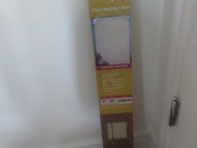 Morning Star 1-Inch Vinyl Mini Blind - New, Unopened, 27" x 64" White