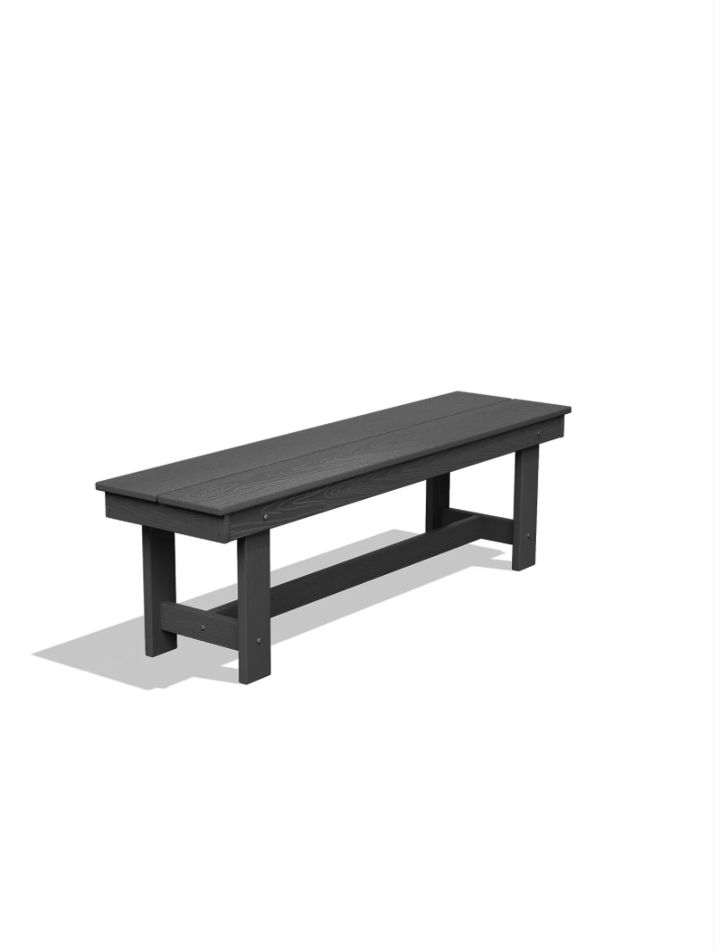 GRANGE HDPE Outdoor Dining Bench Gray