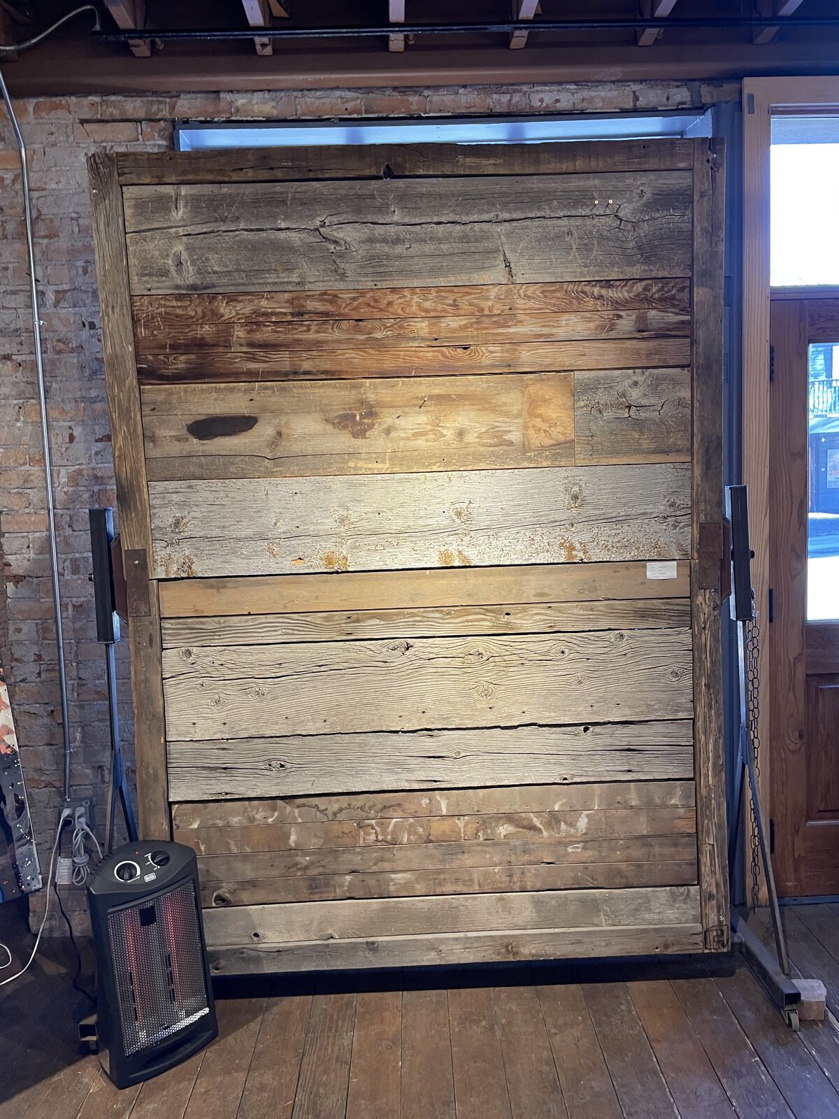 Double-sided Barnwood Mobile Art Walls