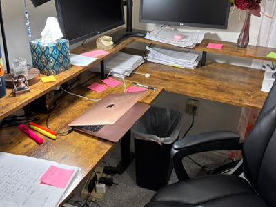 $120 AODK Electric L-shaped standing DESK