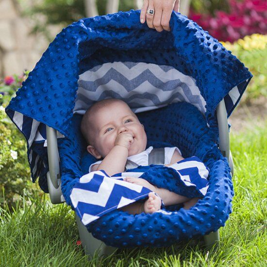 CarSeat Canopy Set - helps keep the chilly air/breeze off baby