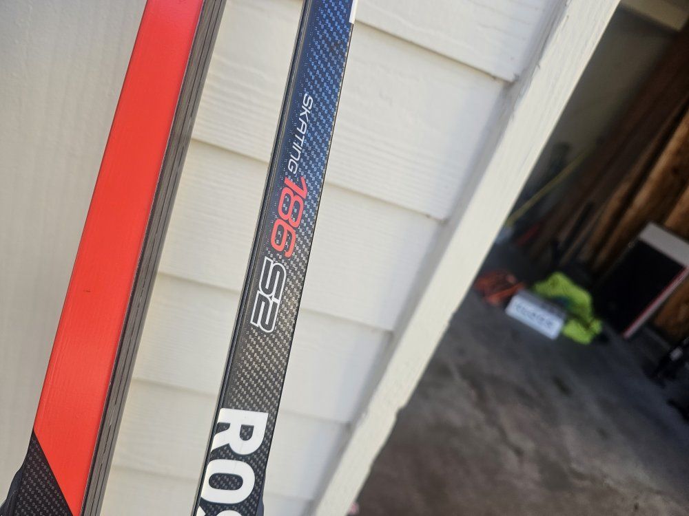 Rossignol X-IUM Skating S2 Cross-Country Skis 186cm with Poles TOKO ROSSIGNOL