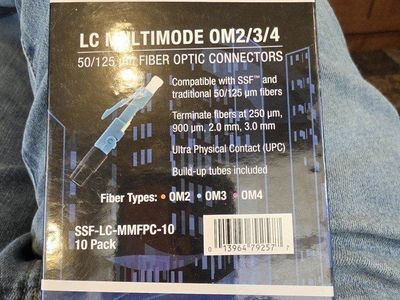 MM fiber optic LC connectors