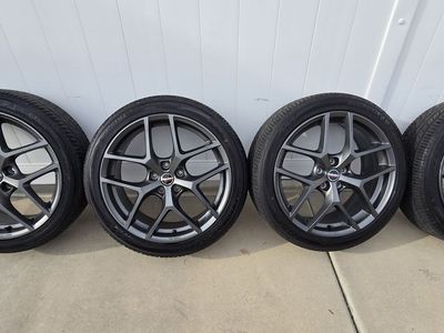 (4) 19X8 Borbet Type Y 5x112 Wheels & Yokohama 225/45/19 Tires - Near New