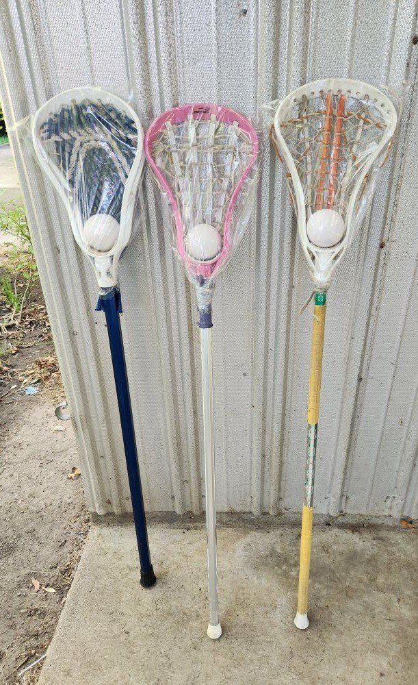 lacrosse stick, STX, warrior, brine w/ball