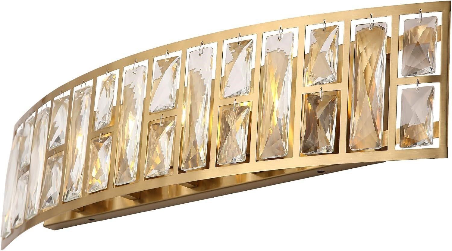 Sovereign Gold 24" Crystal Vanity Light