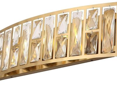 Sovereign Gold 24" Crystal Vanity Light