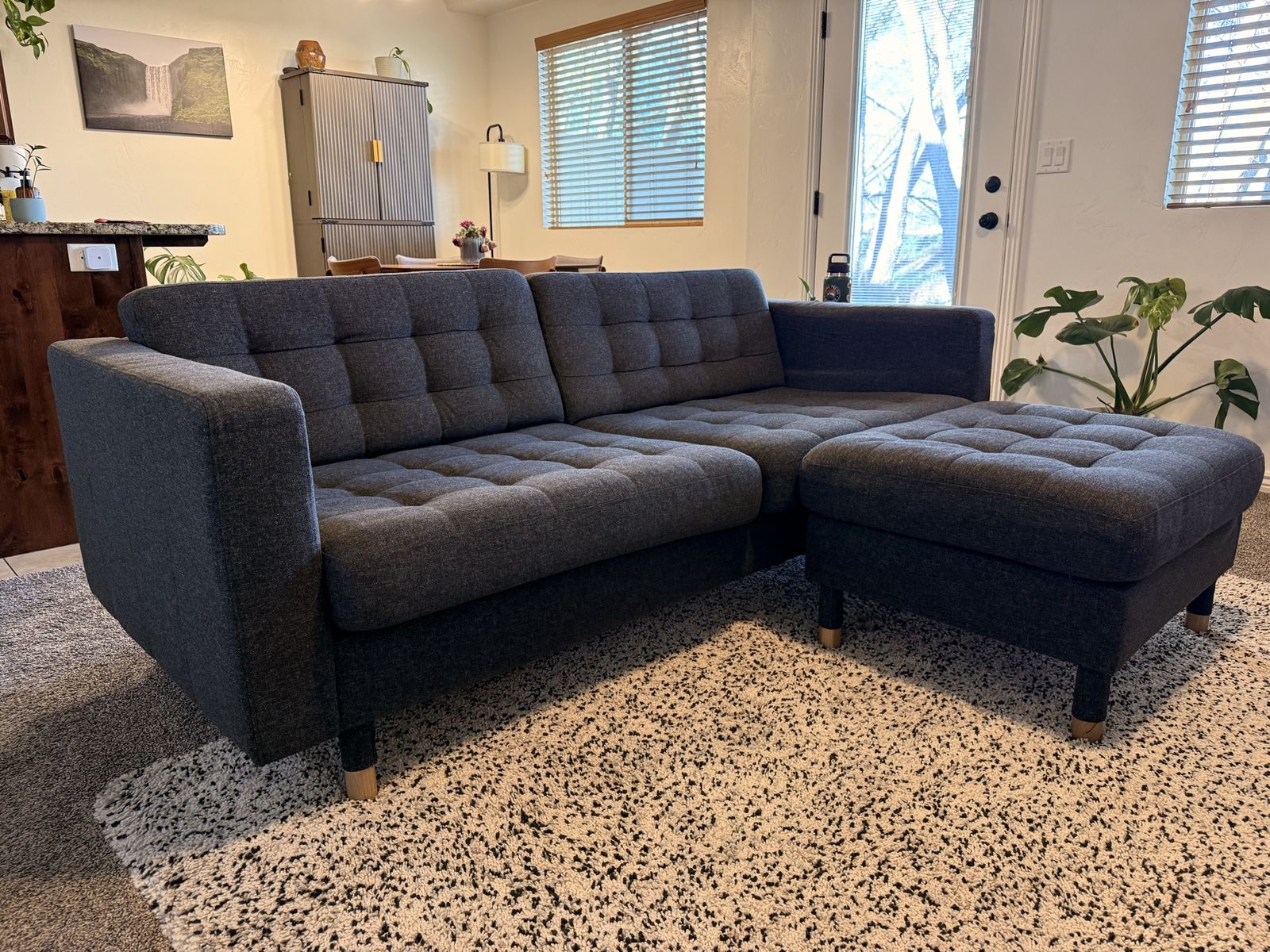 Couch with ottoman