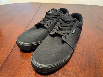 Etnies Black Canvas Skate Shoes Men's Size 11