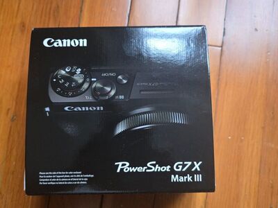 Canon PowerShot G7X Mark III 4K UHD 20.1MP f/2.8 Digital Camera - Black 3637C001