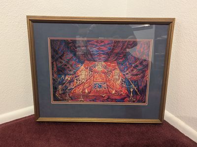 nicola benois lithograph - 20" x 25"