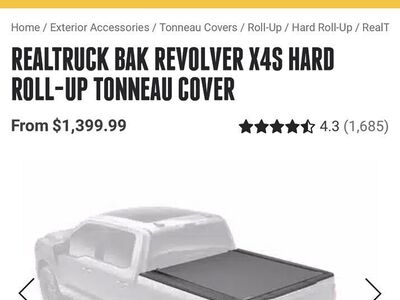 BAK Revolver X4s Tonneau Cover 2019-22 Ford Ranger