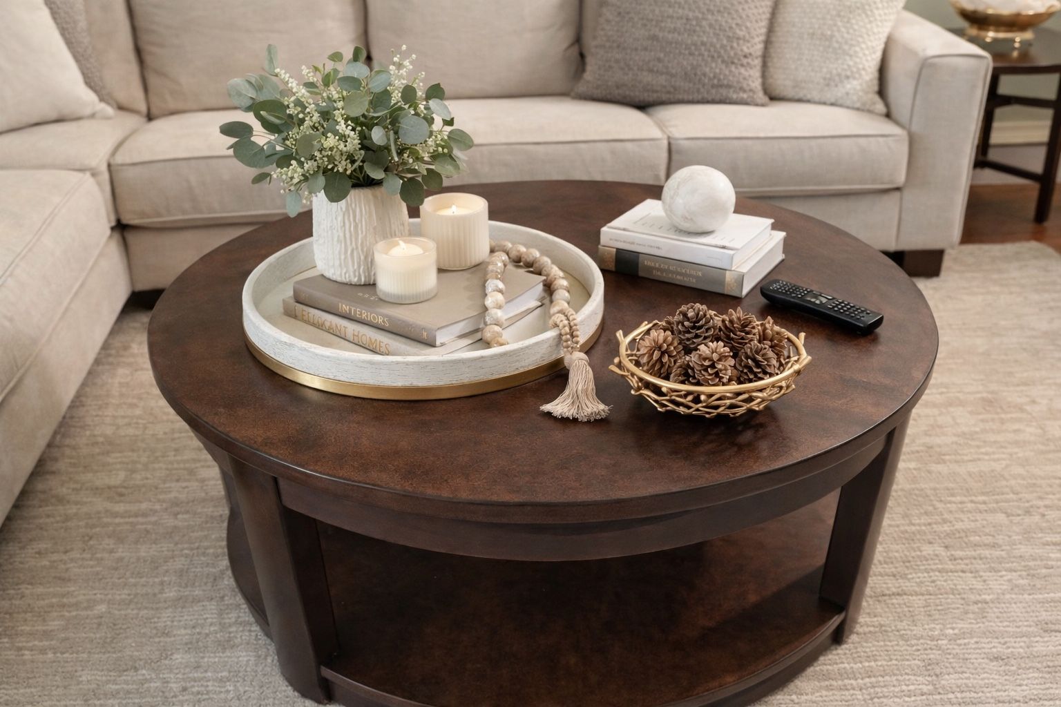 Cherry Wood Coffee Table