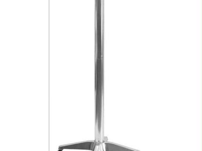 Round Aluminum Bar Height Cocktail Table - 45" H, 23.25" D/W, Modern Design