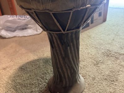 Congo drum ceramic base.