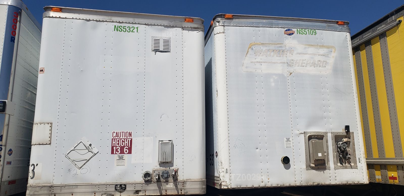 Storage Trailers 53' Roll And Swing Door Semi-Trailer