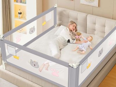 King Size Adjustable Bed Rails Set