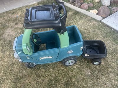 Little Tikes Cozy Truck Ride-On Toy with Detachable Trailer