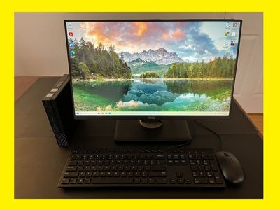 Dell i5-8500t @3.5GHz 256GB m.2 SSD 1TB HDD 16GB OptiPlex 3060 DM Mini Windows 11 Desktop Computer