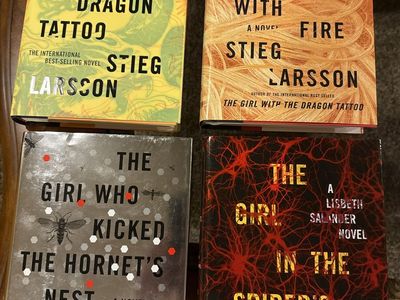 Millennium Series Hardcover Book Lot of 4 Stieg Larsson David Lagercrantz
