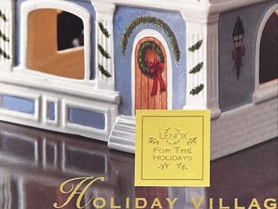 Lenox Holiday Village Toy Shop Votive Porcelain Christmas Decor
