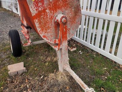 Crown Electric Cement Mixer - Portable Concrete Mixer with Electric Motor