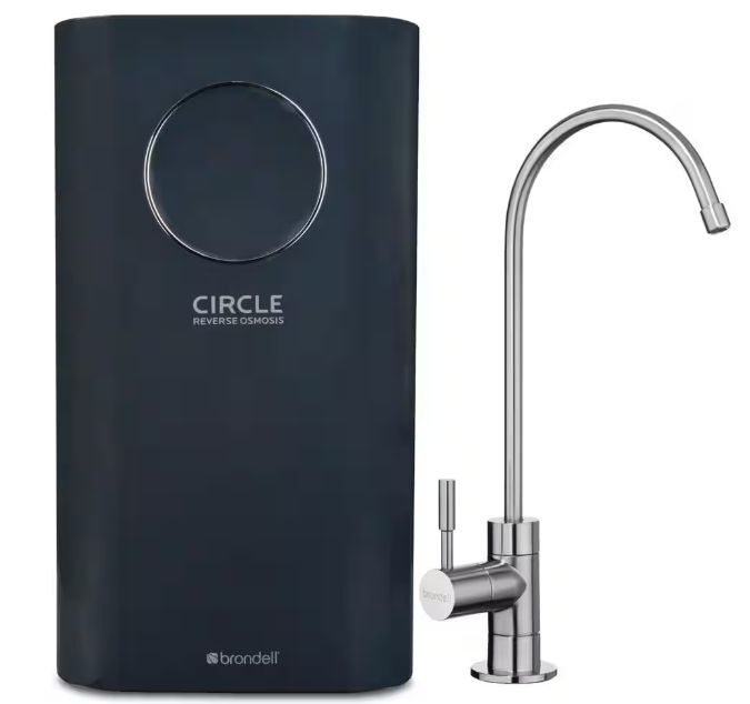 New Brondell Circle Undercounter Reverse Osmosis Water Filtration System Brushed Nickel Faucet