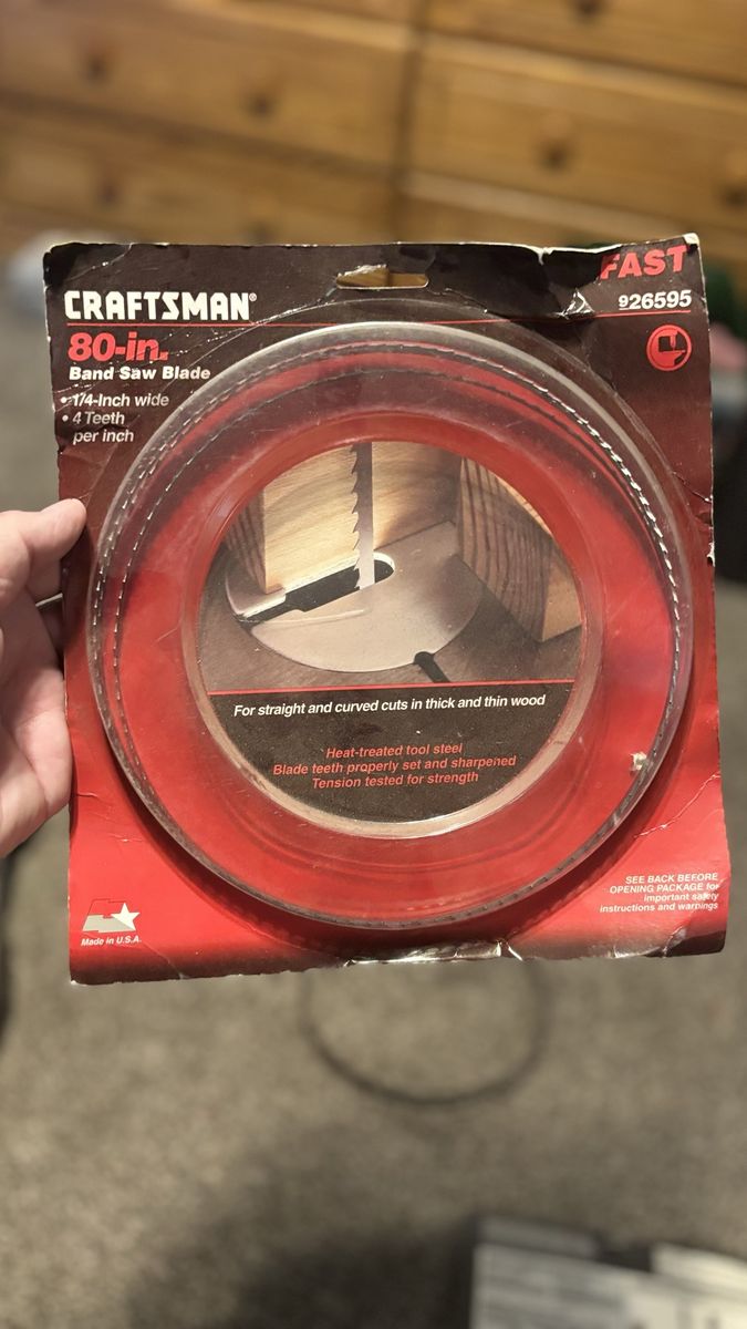 Craftsman 80"band Saw Blades 2 For 25