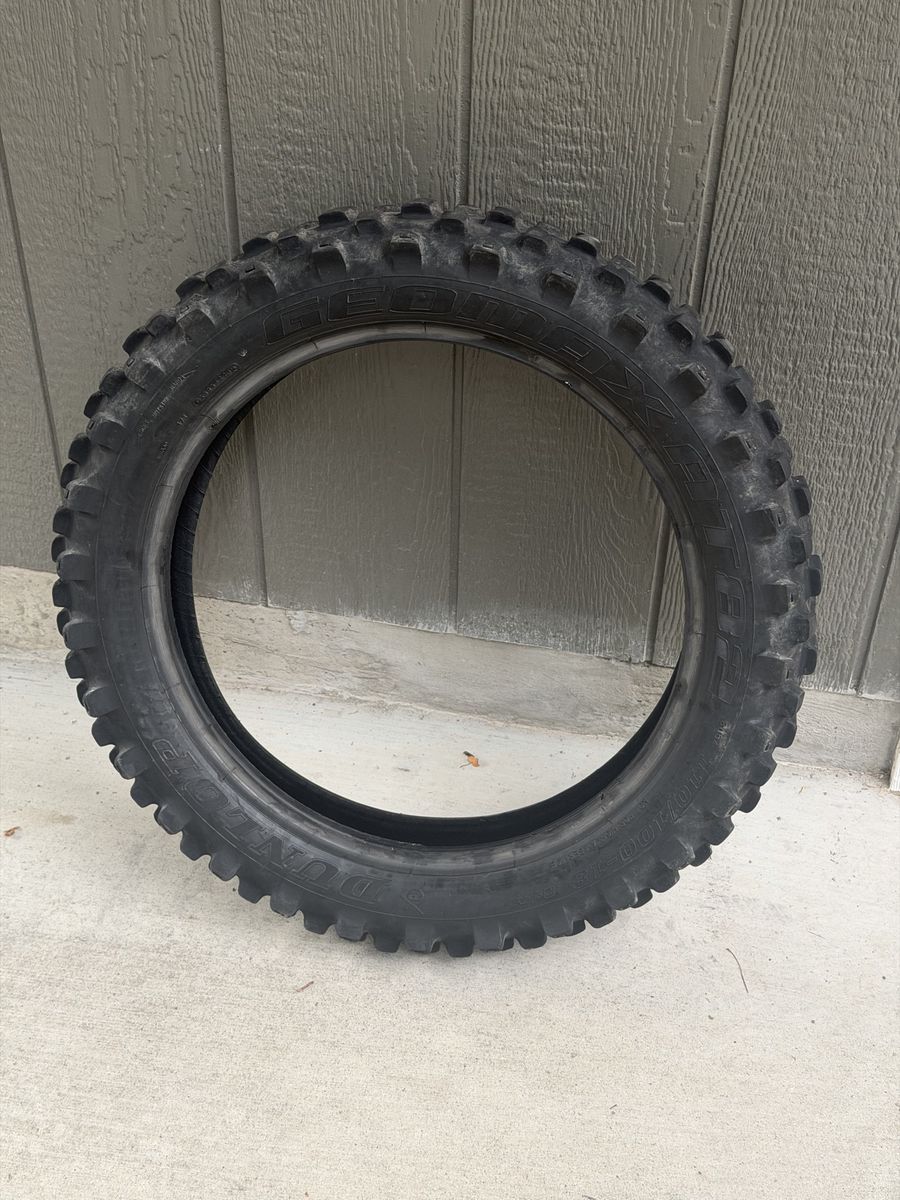 Dunlop AT82 110/100-18 Rear Dirt Bike Motorcycle Tire KTM Husqvarna GasGas Yamaha Honda Suzuki Kawasaki Beta Sherco